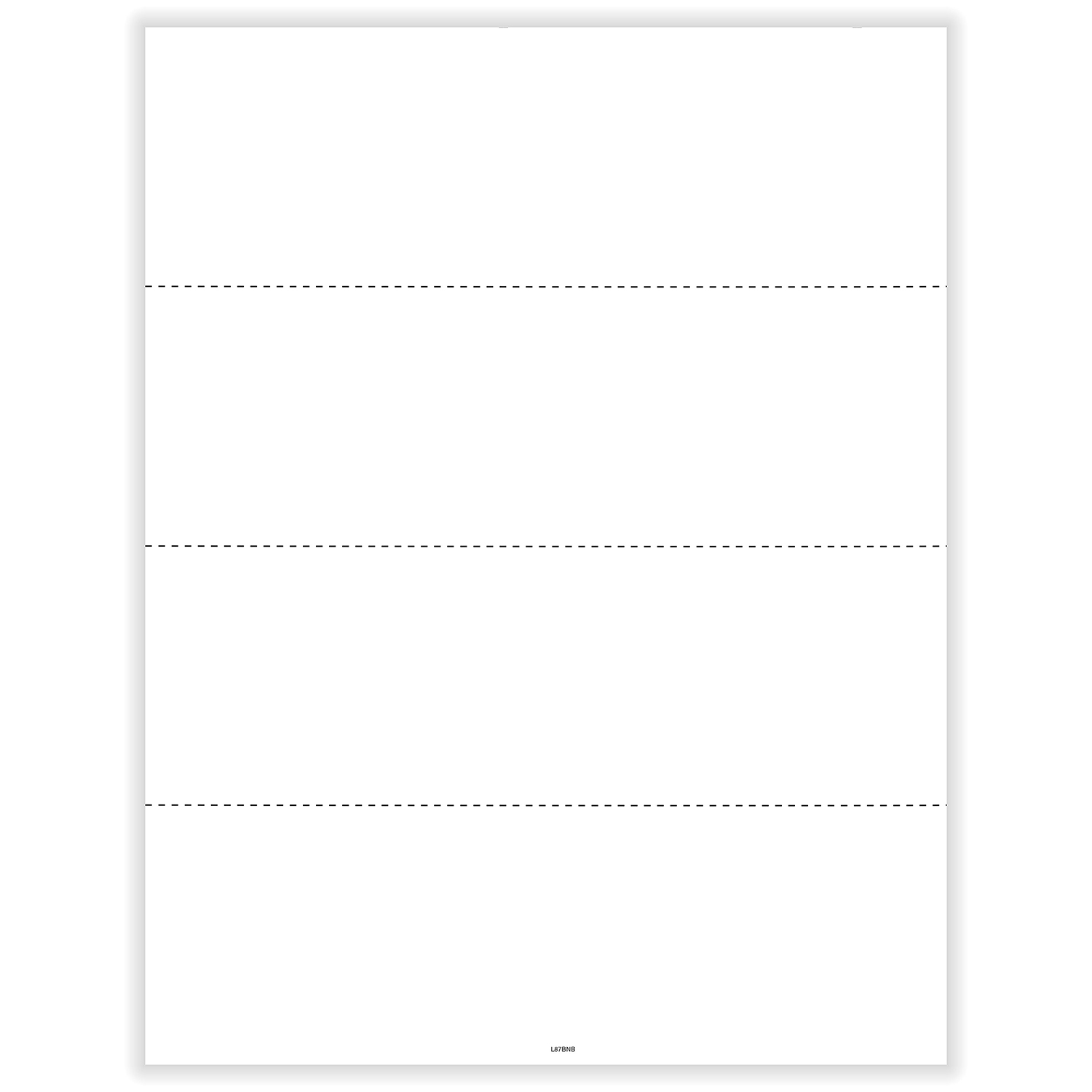 Picture of W-2, 4-Up Horizontal, Blank, w/o Backer (50 Sheets)