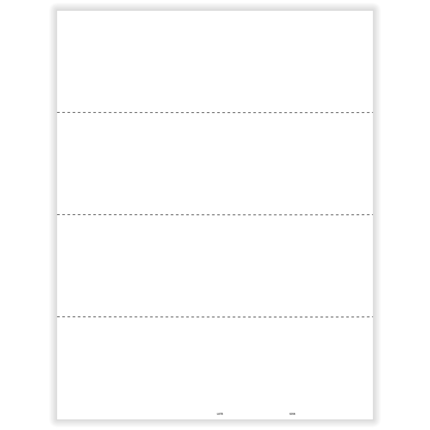 Picture of W-2 Blank, 4-Up, Horizontal, 24#  (500 Sheets)