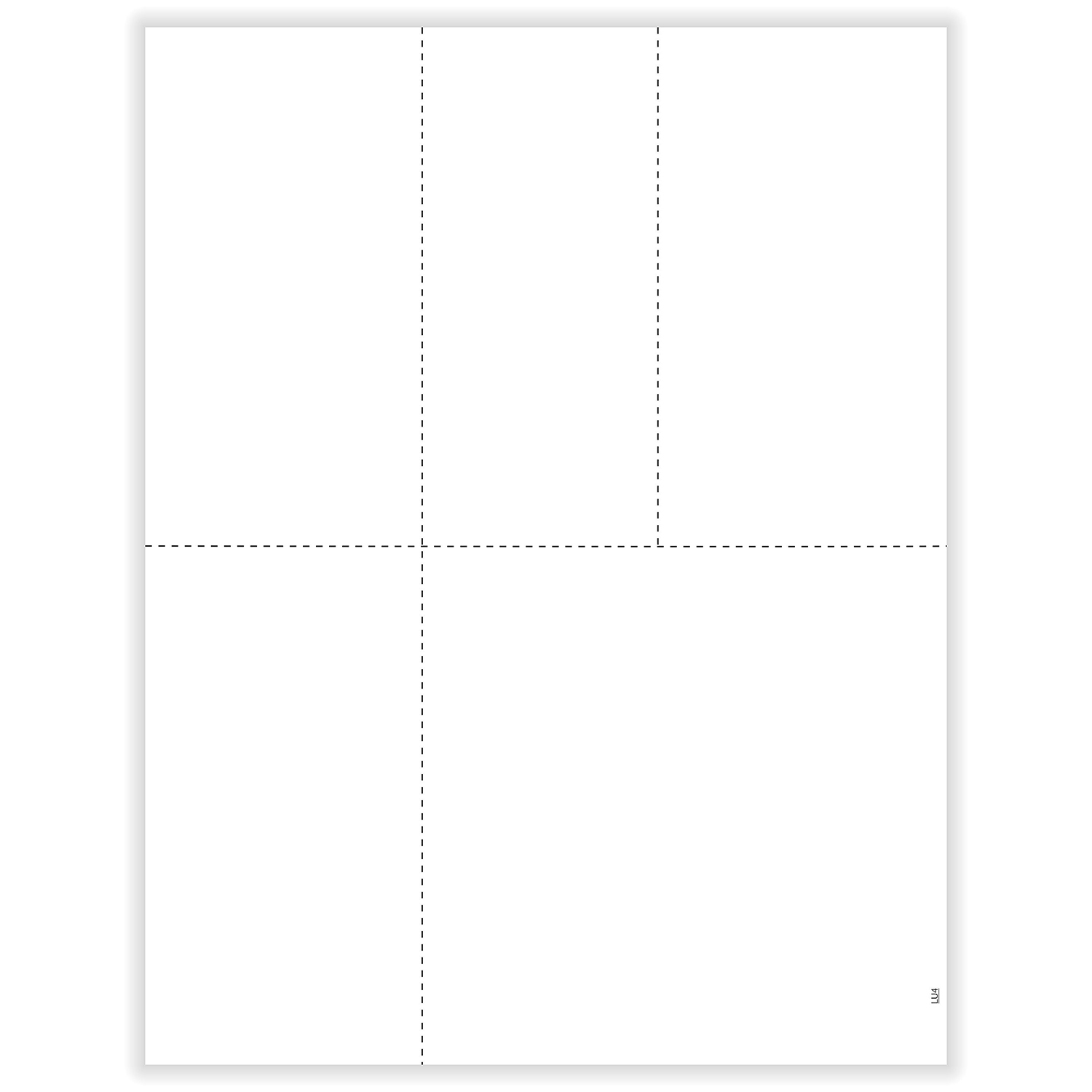 Picture of Universal Blank, 4-Up, W-2/1099