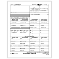 Picture of W-2C Employee Copy 2 or C, Corrected Income