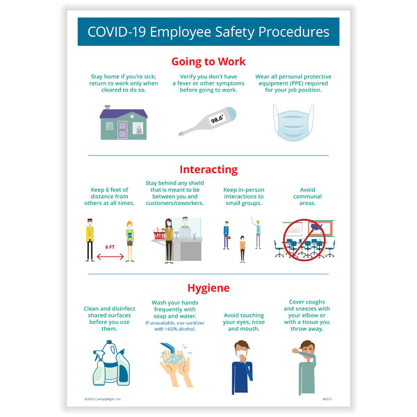 Picture of Employee Safety Procedures Poster