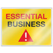 Picture of Essential Business/Company Personnel Window Cling Set