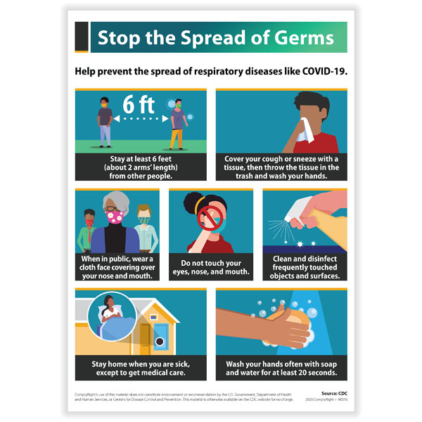 Picture of Stop the Spread of Germs Poster