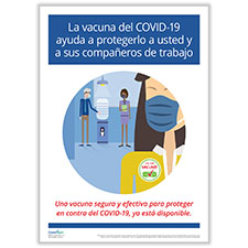 Picture of COVID-19 Vaccination Awareness Poster, Spanish
