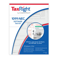 Picture of TaxRight 1099-NEC 4-Part Software Kit (50 Recipients)