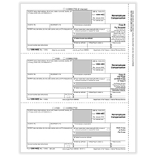 Picture of 1099-NEC, Rec Copy B, Payer/State Copy C & State/Extra File Copy (500 Sheets)