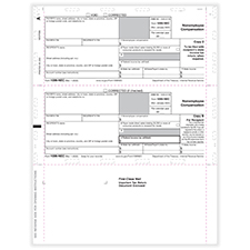 Picture of 1099-NEC, Copy B & 2, 3-Up,  Z-Fold, 11" (500 Sheets)