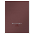 Picture of Tax Presentation Folder (Imprinted), One Pocket, Spine, Extendable Tab and BC Slot, Burgundy, 9" x 11-3/4", Pack of 50