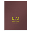 Picture of Tax Presentation Folder (Imprinted), One Pocket, Spine, Extendable Tab and BC Slot, Burgundy, 9" x 11-3/4", Pack of 50