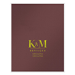 Picture of Tax Presentation Folder (Imprinted), Two Piece Report Cover, Burgundy, 8-1/2" x 11", Pack of 50