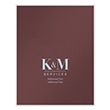 Picture of Tax Presentation Folder (Imprinted), Two Piece Report Cover, Burgundy, 8-1/2" x 11", Pack of 50