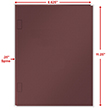 Picture of Tax Presentation Folder, Report Cover, Spine, Side-Staple Tabs, Burgundy, 8-5/8" x 11-1/4", Pack of 50
