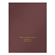 Picture of Tax Presentation Folder (Imprinted), Report Cover, Spine, Side-Staple Tabs, Burgundy, 8-5/8" x 11-1/4", Pack of 50