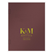 Picture of Tax Presentation Folder (Imprinted), Report Cover, Spine, Side-Staple Tabs, Burgundy, 8-5/8" x 11-1/4", Pack of 50