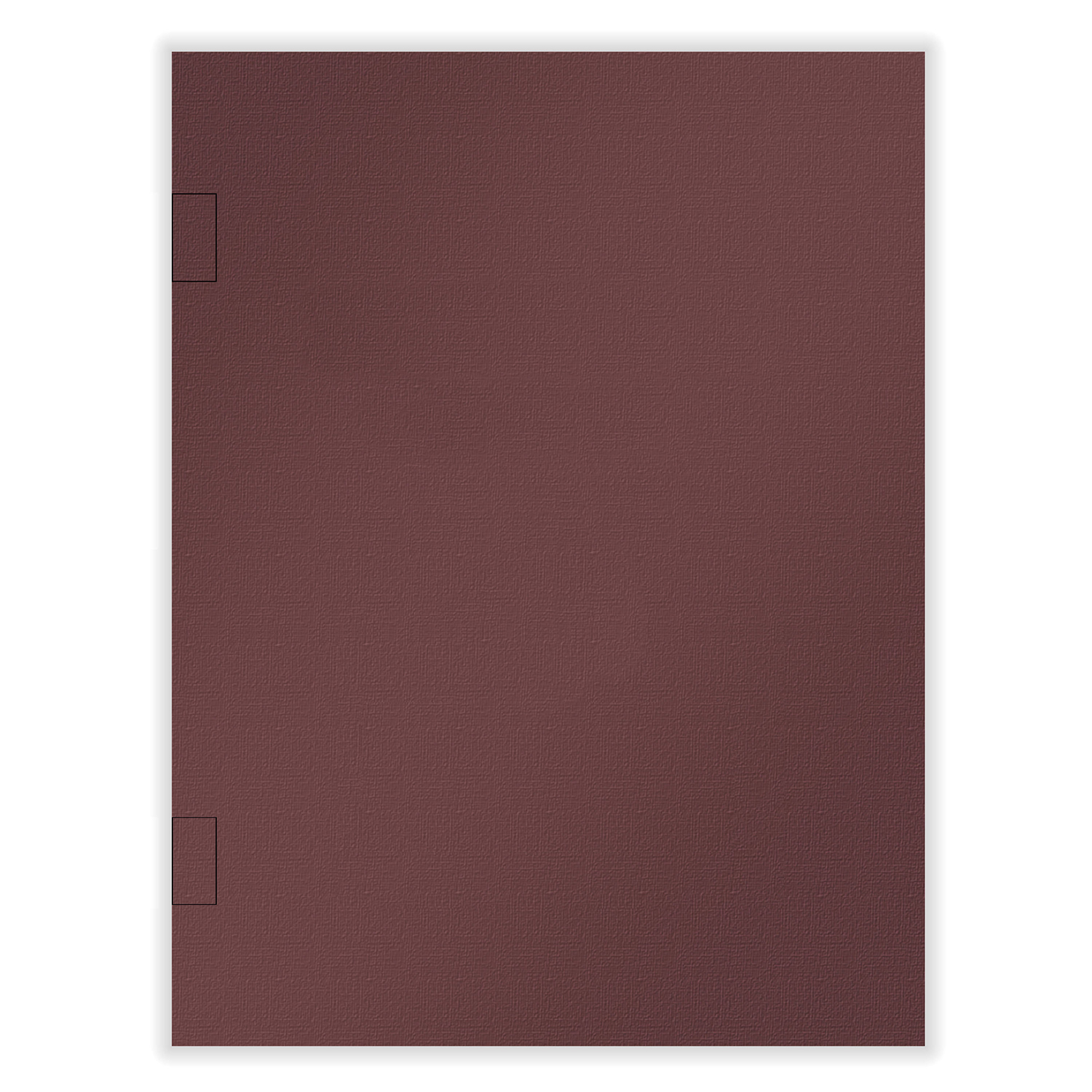 Picture of Tax Presentation Folder, Report Cover, Spine, Side-Staple Tabs, Burgundy, 8-5/8" x 11-1/4", Pack of 50