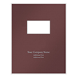 Picture of Tax Presentation Folder (Imprinted), Two Piece Report Cover, Single Window, Burgundy, 8-1/2" x 11", Pack of 50