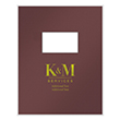 Picture of Tax Presentation Folder (Imprinted), Two Piece Report Cover, Single Window, Burgundy, 8-1/2" x 11", Pack of 50