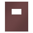 Picture of Tax Presentation Folder, Two Piece Report Cover, Single Window, Burgundy, 8-1/2" x 11", Pack of 50