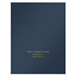 Picture of Tax Presentation Folder (Imprinted), One Pocket, Spine, Extendable Tab and BC Slot, Navy Blue, 9" x 11-3/4", Pack of 50