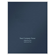 Picture of Tax Presentation Folder (Imprinted), One Pocket, Spine, Extendable Tab and BC Slot, Navy Blue, 9" x 11-3/4", Pack of 50