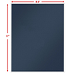 Picture of Tax Presentation Folder, Two Piece Report Cover, Navy Blue, 8-1/2" x 11", Pack of 50