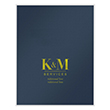 Picture of Tax Presentation Folder (Imprinted), Two Piece Report Cover, Navy Blue, 8-1/2" x 11", Pack of 50