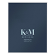 Picture of Tax Presentation Folder (Imprinted), Two Piece Report Cover, Navy Blue, 8-1/2" x 11", Pack of 50