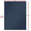 Picture of Tax Presentation Folder, Report Cover, Spine, Side-Staples Tabs, Navy Blue, 8-5/8" x 11-1/4", Pack of 50