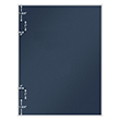 Picture of Tax Presentation Folder, Report Cover, Spine, Side-Staples Tabs, Navy Blue, 8-5/8" x 11-1/4", Pack of 50