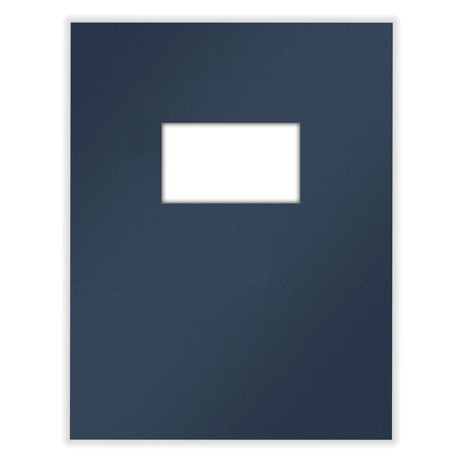 Picture of Tax Presentation Folder, Two Piece Report Cover, Single Window, Navy Blue, 8-1/2" x 11", Pack of 50