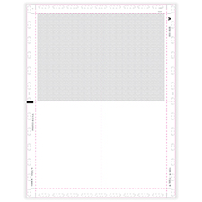 Picture of 1099-R Blank, 4-Corner w/ Instructions, V-Fold Duplex