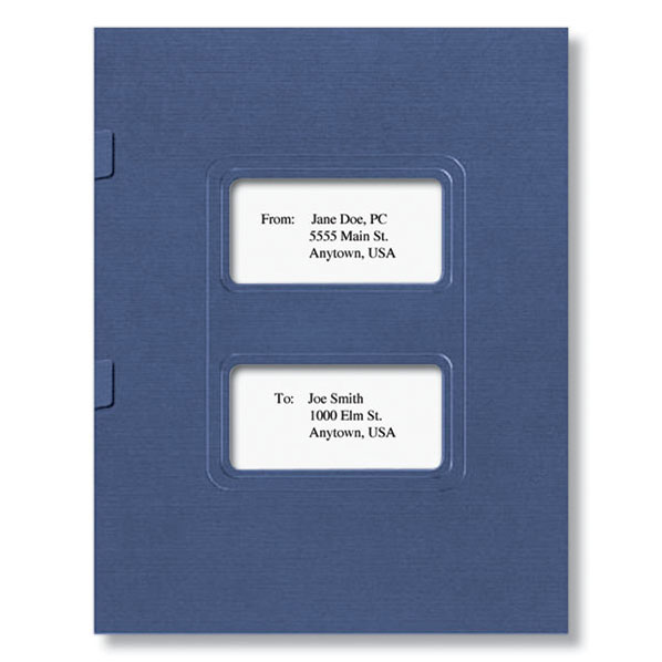 Picture of Side-Staple Folder (Midnight Blue), 8-3/4 x 11-3/4"
