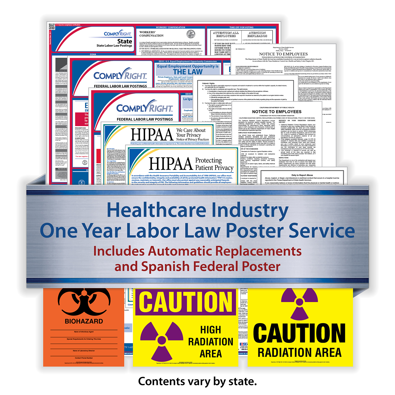 Picture of HEALTHCARE - Federal (Bilingual) & State (English) Labor Law Poster Service (1-Year)