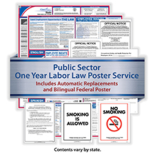 Picture of PUBLIC SECTOR - Federal (Bilingual) & State (English) Labor Law Poster Service (1-Year)