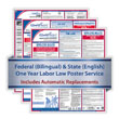 Picture of Federal (Bilingual) & State (English) Labor Law Poster Service (1-Year)