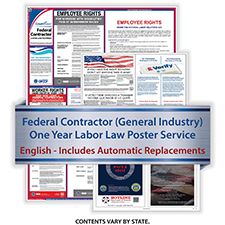 Picture of Federal Contractor (General Industry) Labor Law Poster Service (1-Year)