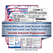 Picture of Federal (Bilingual), State (English) & LOCAL Labor Law Poster Service (1-Year)