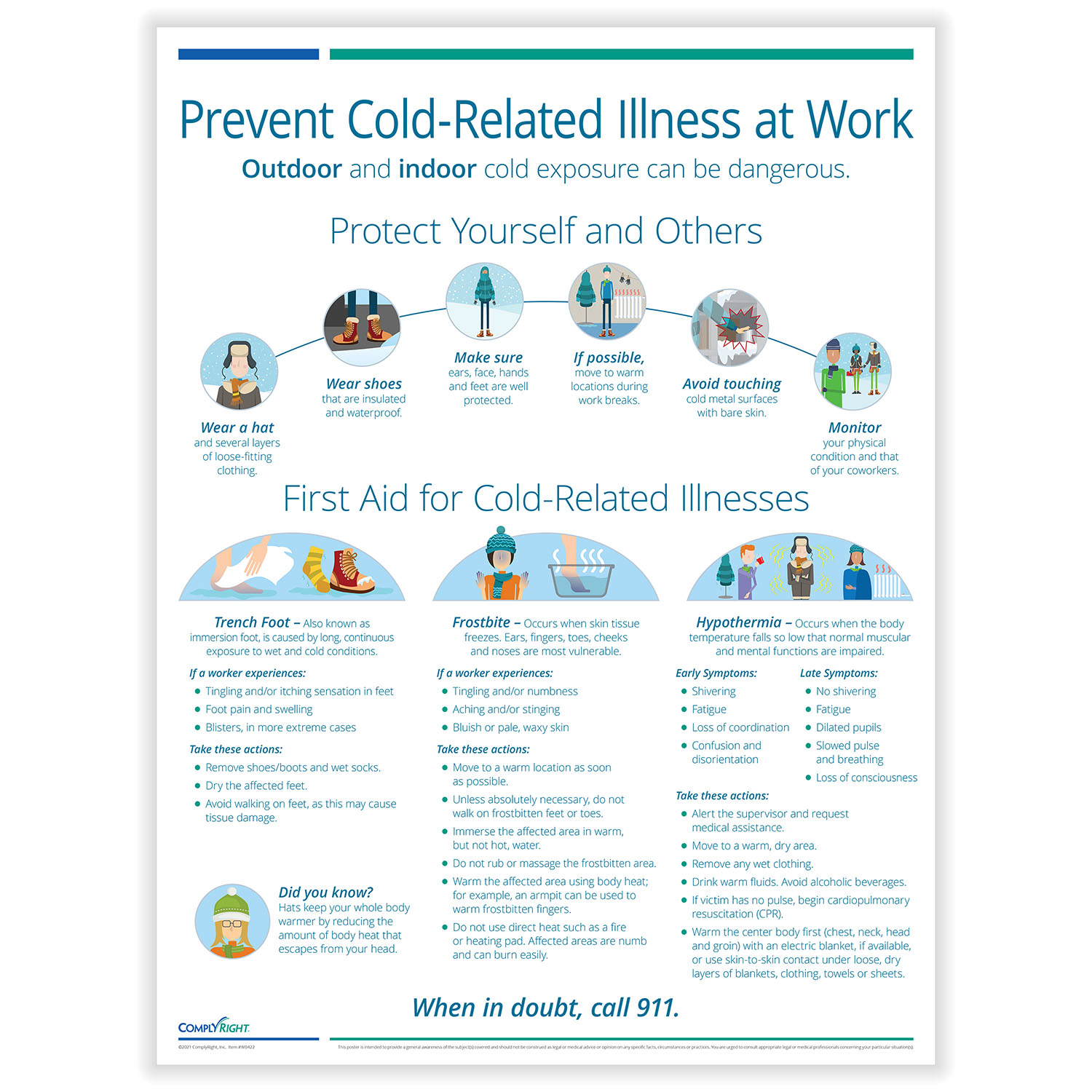 Picture of Cold Related Illness Prevention - Poster