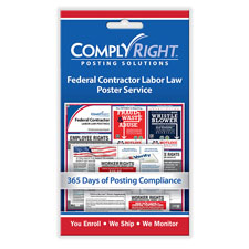Picture of Federal Contractor Labor Law Poster Service - Card